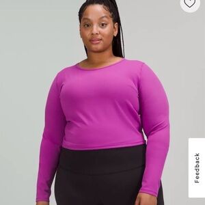Lululemon Wunder Train Cropped Long Sleeve